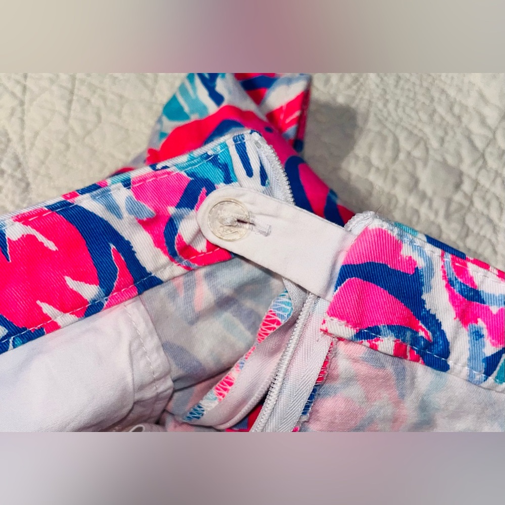 Lilly Pulitzer Shorts Hazelle Cosmic Coral sz 6 - Picture 6 of 10